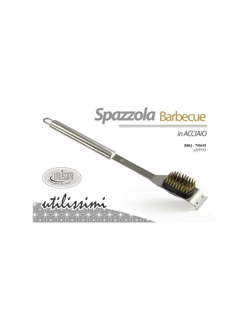 ACCESSORI BARBECUE SPAZZOLA ACCIAIO