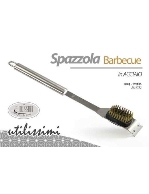 ACCESSORI BARBECUE SPAZZOLA ACCIAIO