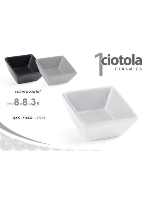 CIOTOLINA CERAMICA 8x8x3,5cm 816222