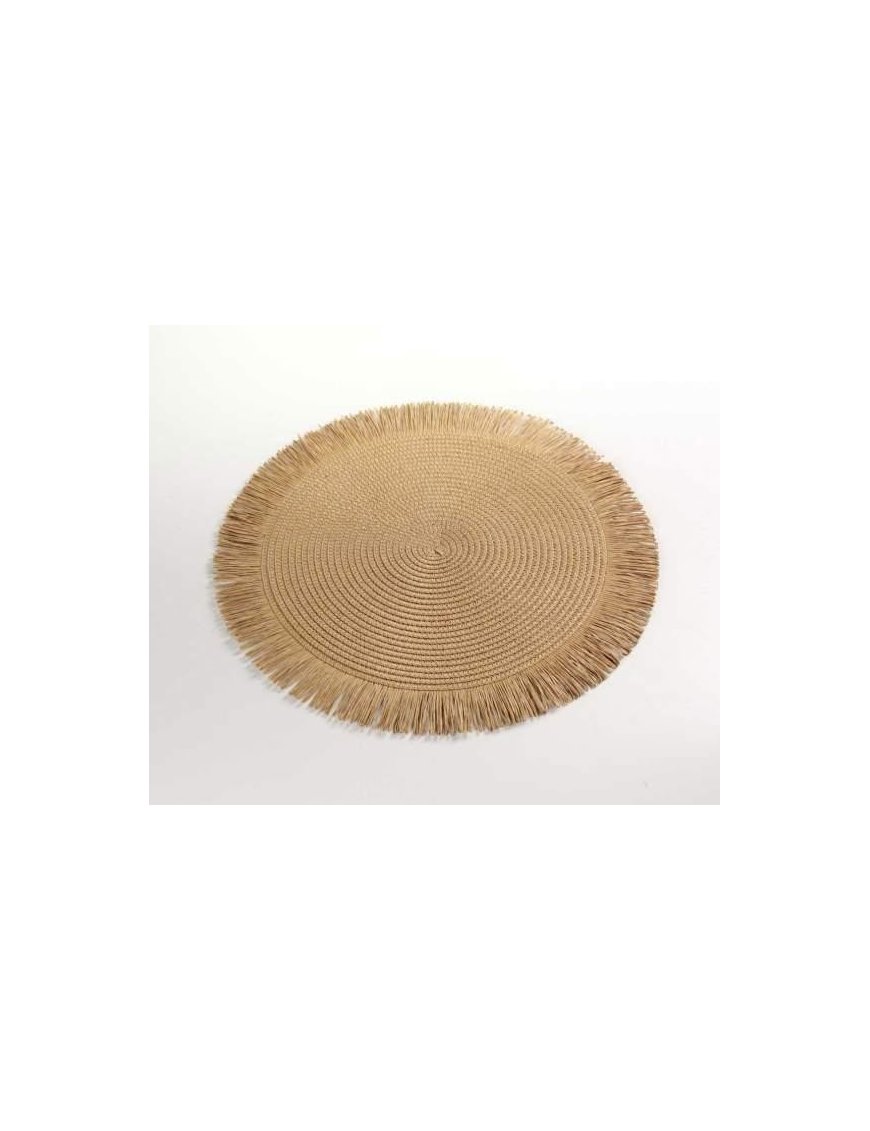ROUND PLACEMAT 38cm BROWN