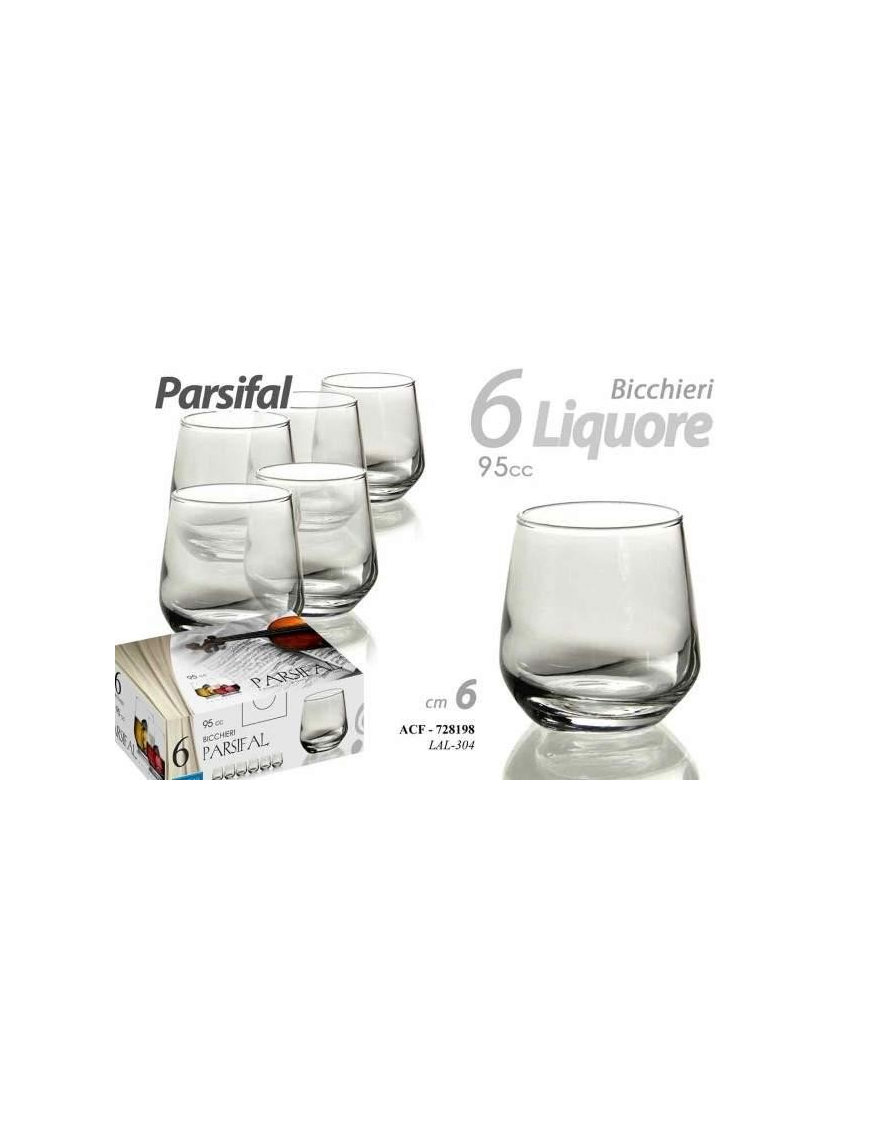 BICCHIERI LIQUORE 6 pezzi