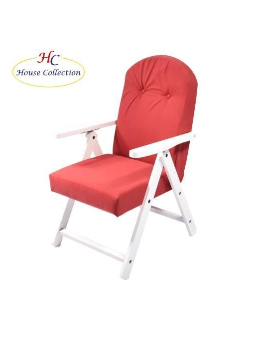 Poltrona Siena Molisana, Bianco Rosso, 60x50x110 cm