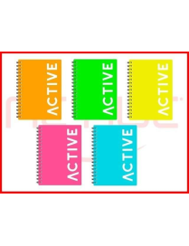 QUADERNO MAXI SPIRALATO FLUO A4