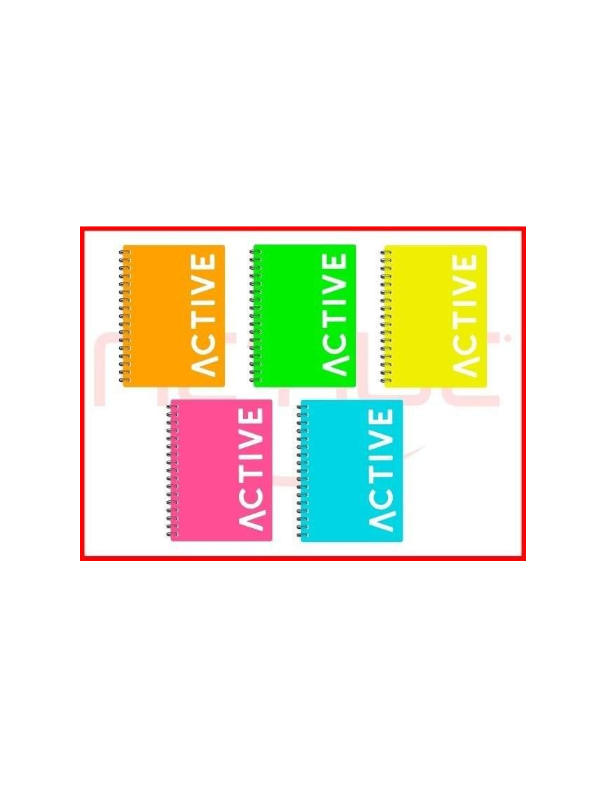 QUADERNO MAXI SPIRALATO FLUO A4