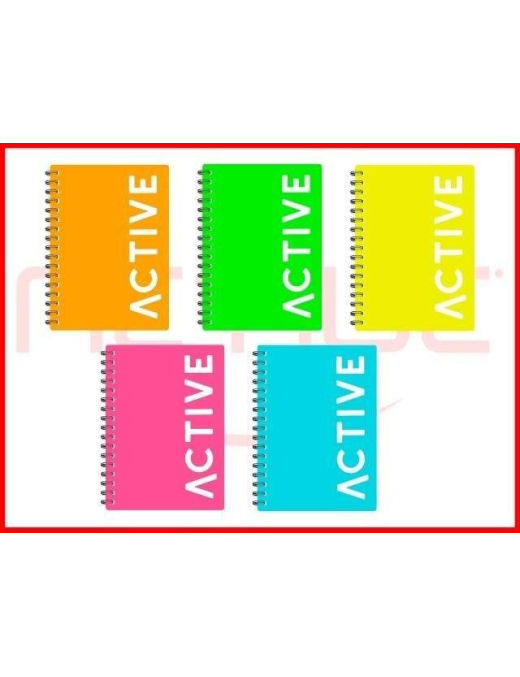 MAXI A4 FLUO SPIRAL NOTEBOOK
