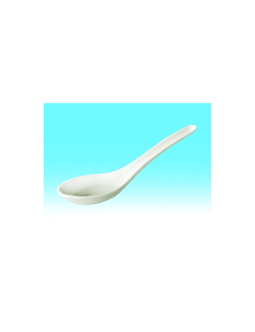WHITE FINGER FOOD SPOON 14 CM