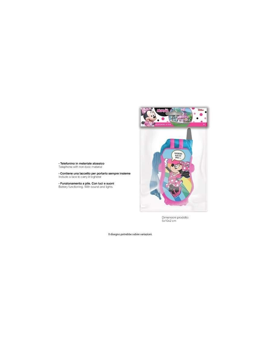 MINNIE TELEFONO A PILE