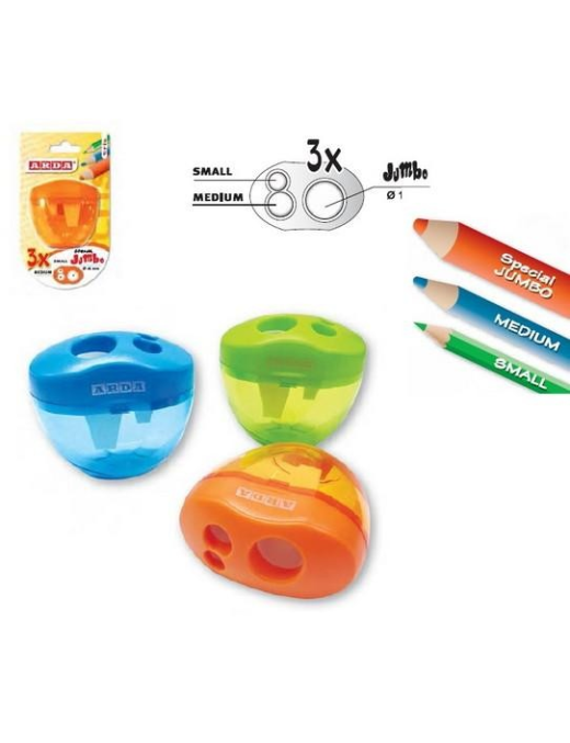 TRIS 3 HOLES PENCIL SHARPENER