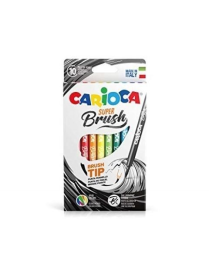 CARIOCA SUPER BRUSH MARKERS 10 pieces