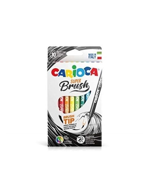 CARIOCA PENNARELLI SUPER BRUSH 10pezzi