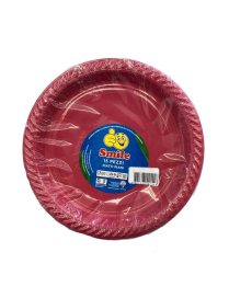 SMILE PIATTO PIANO CONFEZIONE 15 PEZZI ROSA