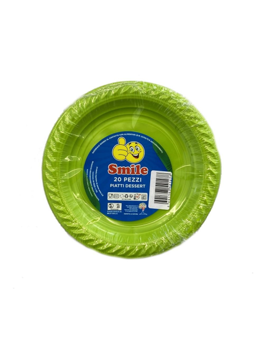 SMILE FRUIT PLATE PACK OF 20 GREEN PIECES