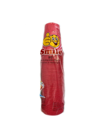 SMILE BICCHIERI 200cc CONFEZIONE 50 PEZZI ROSA