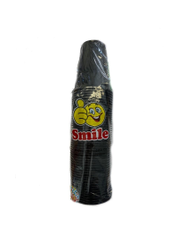 SMILE BICCHIERI 200cc CONFEZIONE 50 PEZZI NERI