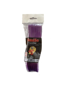 SMILE colore  VIOLA CUCCHIAI CONFEZIONE 15 PEZZI