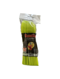 SMILE colore  VERDE CUCCHIAI CONFEZIONE 15 PEZZI