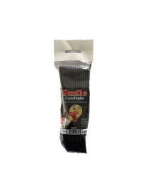 SMILE colore  NERO CUCCHIAINI CONFEZIONE 15 PEZZI