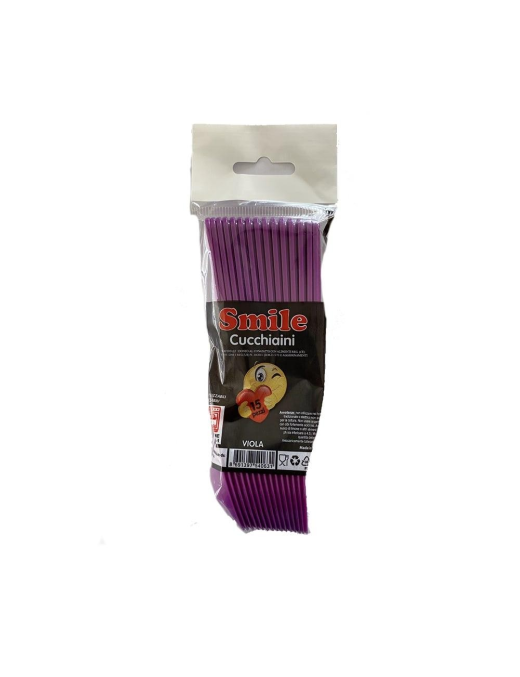 SMILE PURPLE SPOON PACK OF 15 PIECES