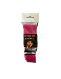SMILE PINK SPOONS PACK OF 15 PIECES