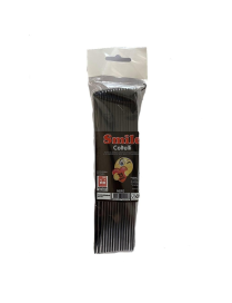 SMILE BLACK color KNIVES PACK OF 15 PIECES