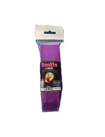 SMILE colore  VIOLA COLTELLI CONFEZIONE 15 PEZZI