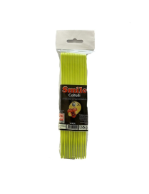 SMILE colore  VERDE COLTELLI CONFEZIONE 15 PEZZI