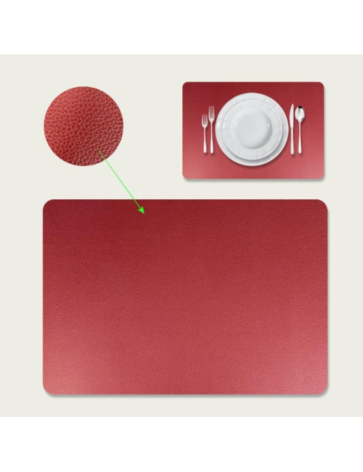 IMITATION LEATHER PLACEMAT 33x46 CENTIMETERS BURGUNDY