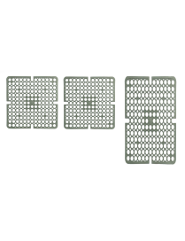 TAPPETO LAVELLO SET 3 PEZZI SALVIA