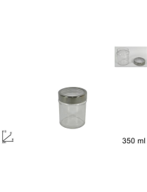 BARATTOLO CON TAPPO 350 MILLILITRI IN VETRO