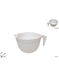 3.4 LITER PLASTIC BOWL WITH HANDLE