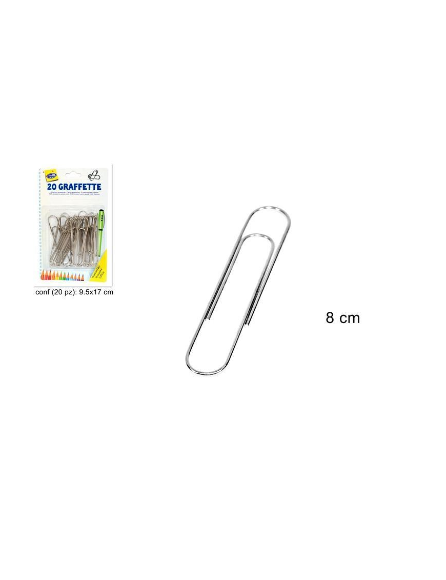 GRAFFETTE METALLO 8 CENTIMETRI 20 PEZZI
