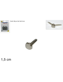SAMPLE CLIPS 60 PIECES 1.5 CENTIMETER SILVER