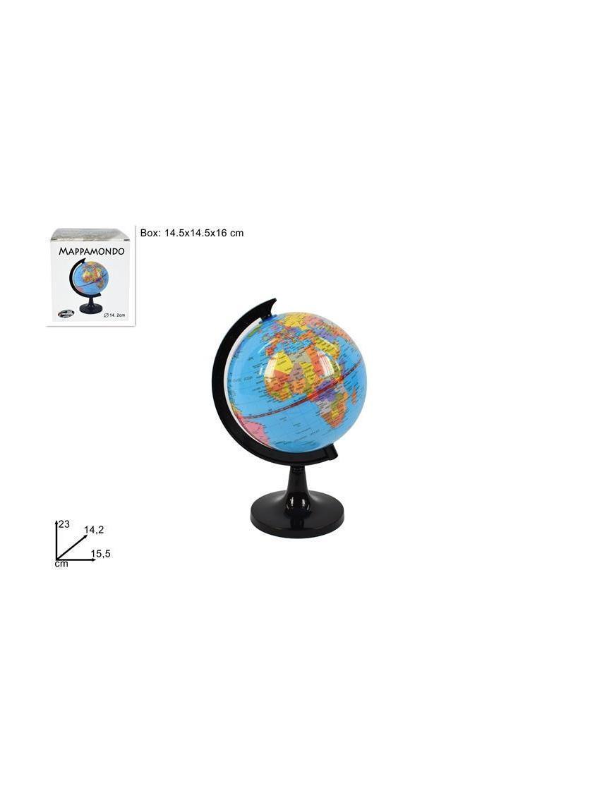 WORLD MAP 14 CENTIMETERS