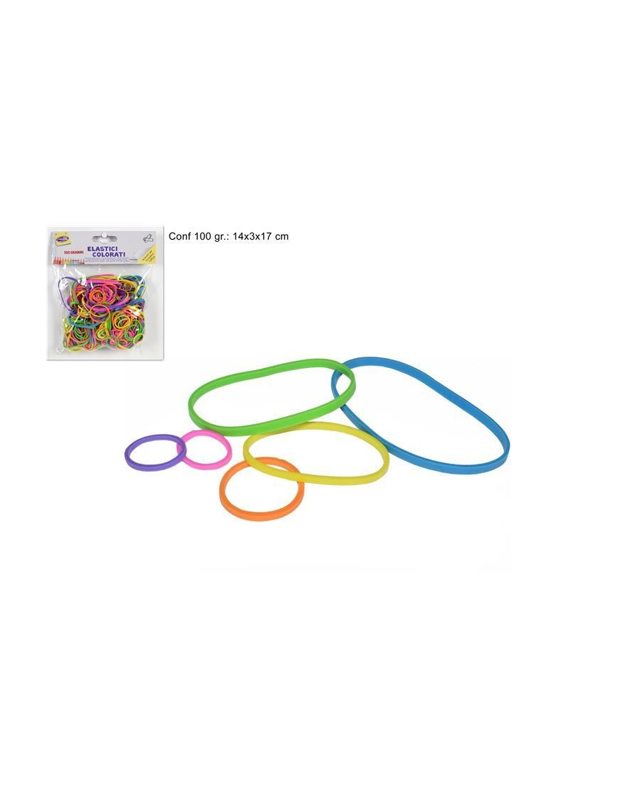 ELASTICI 100 GRAMMI FLUO