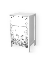 ITALY BUTTERFLY CASSETTIERA 3 CASSETTI
