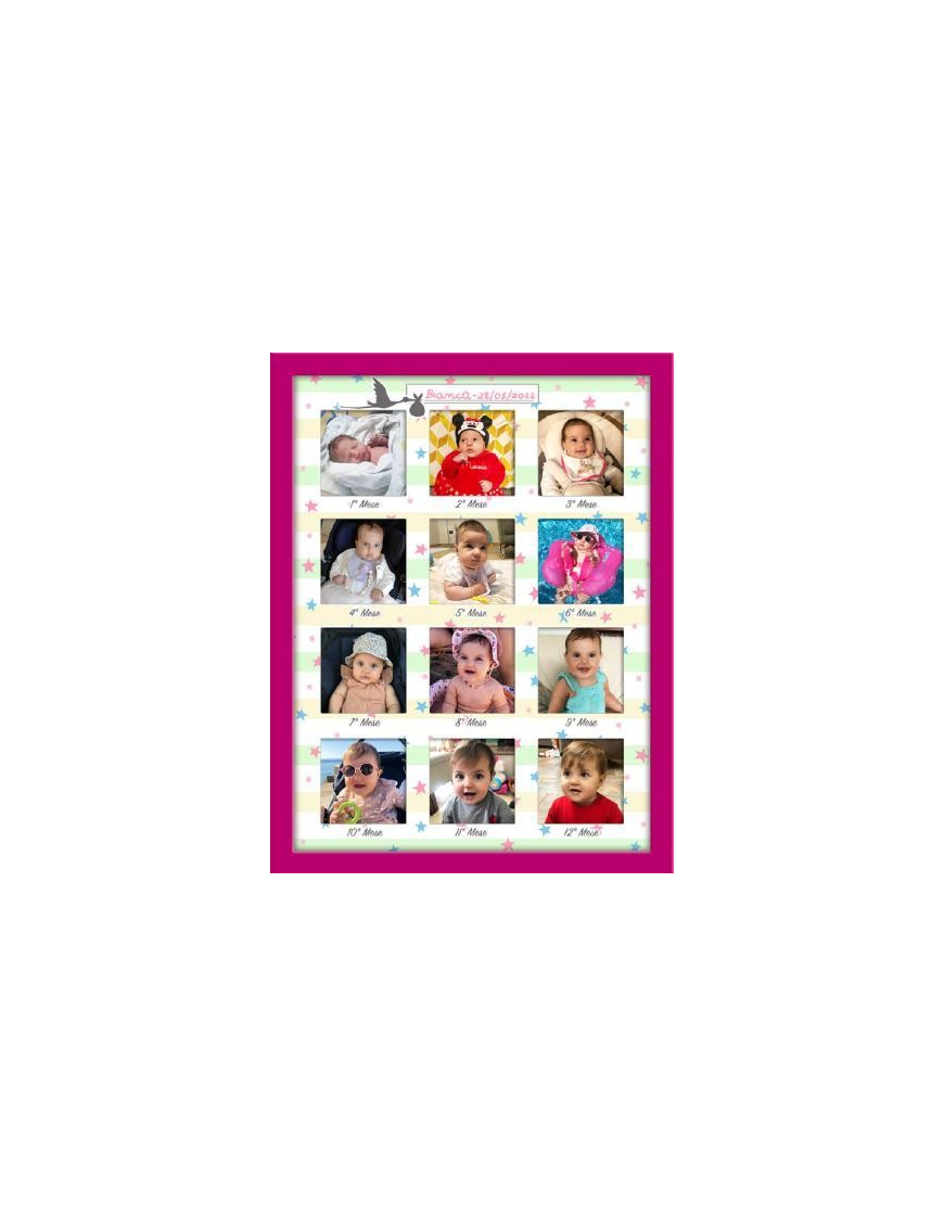 ESSENTIAL BABY MULTIFOTO 30x40 CENTIMETRI ROSA