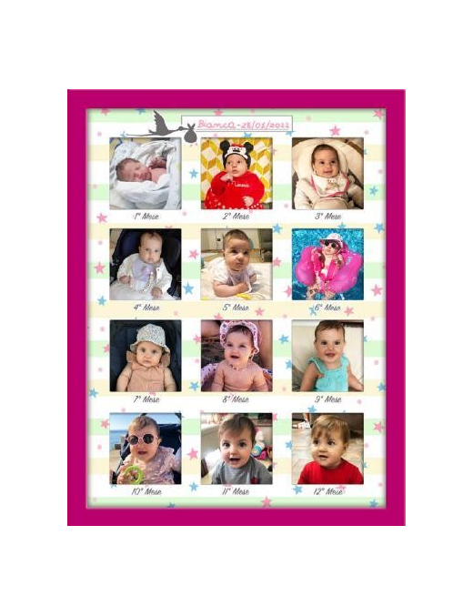 ESSENTIAL BABY MULTIFOTO 30x40 CENTIMETRI ROSA