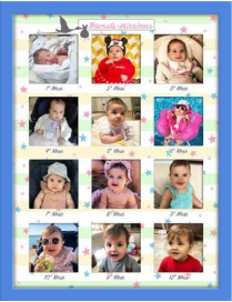 ESSENTIAL BABY MULTIFOTO 30x40 CENTIMETRI CELESTE