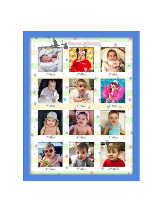 ESSENTIAL BABY MULTIFOTO 30x40 CENTIMETRI CELESTE