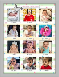 ESSENTIAL BABY MULTIFOTO 30x40 CENTIMETRI GRIGIO