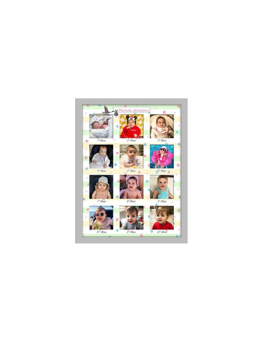 ESSENTIAL BABY MULTIFOTO 30x40 CENTIMETRI GRIGIO