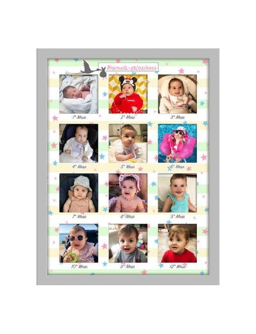 ESSENTIAL BABY MULTIFOTO 30x40 CENTIMETRI GRIGIO