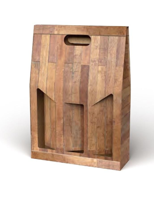 TEAK CESTELLO 3 BOTTIGLIE
