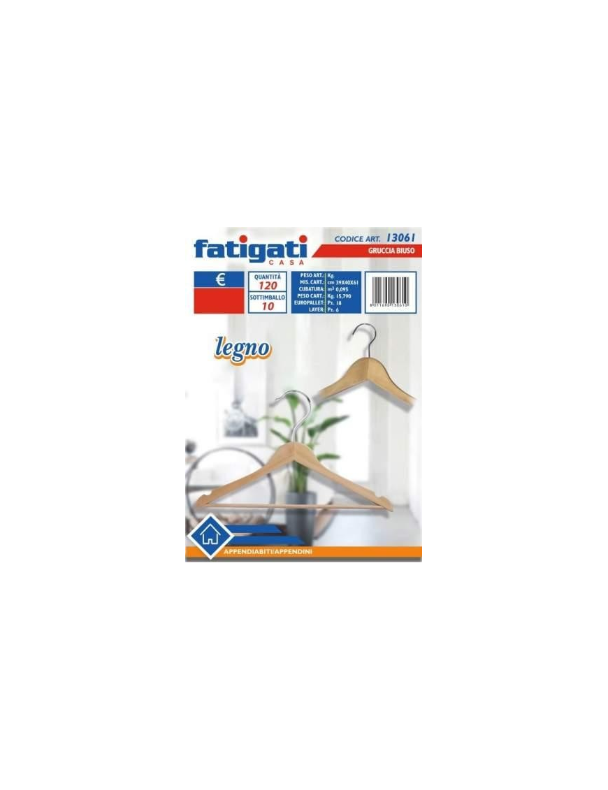 DOUBLE-USE WOODEN HANGER
