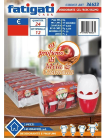 DEODORANTE GEL 140 GRAMMI 2 PEZZI MELA/CANNELLA