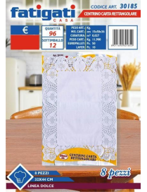 CENTRINO CARTA RETTANGOLARE 32x44 CENTIMETRI 8 PEZZI