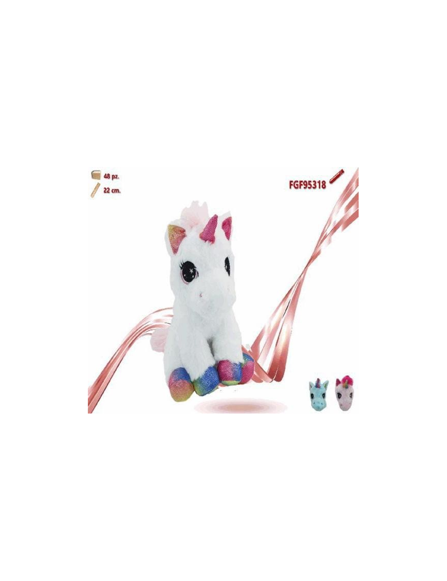 UNICORN PLUSH SITTING 22 CM