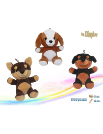 PELUCHE CANI ASSORTITI 18 CM