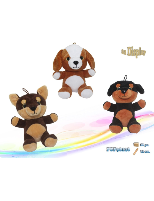 PELUCHE CANI ASSORTITI 18 CM