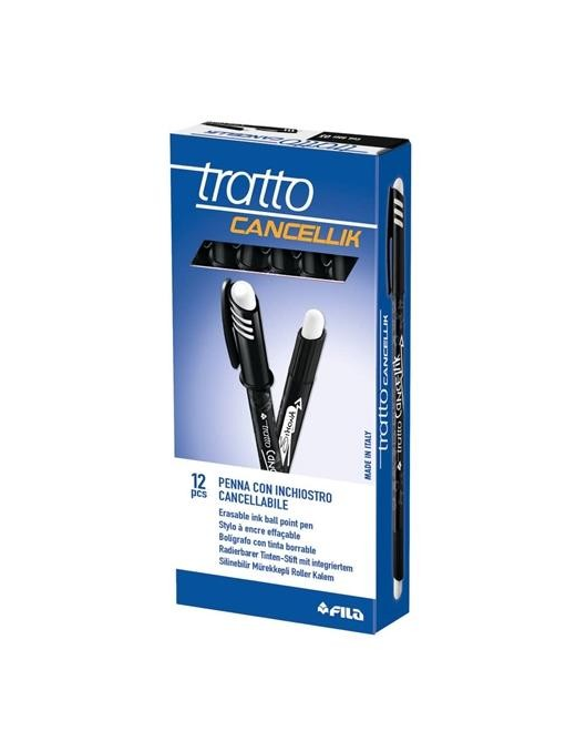 TRATTO CANCELLIK 12 PEZZI NERO